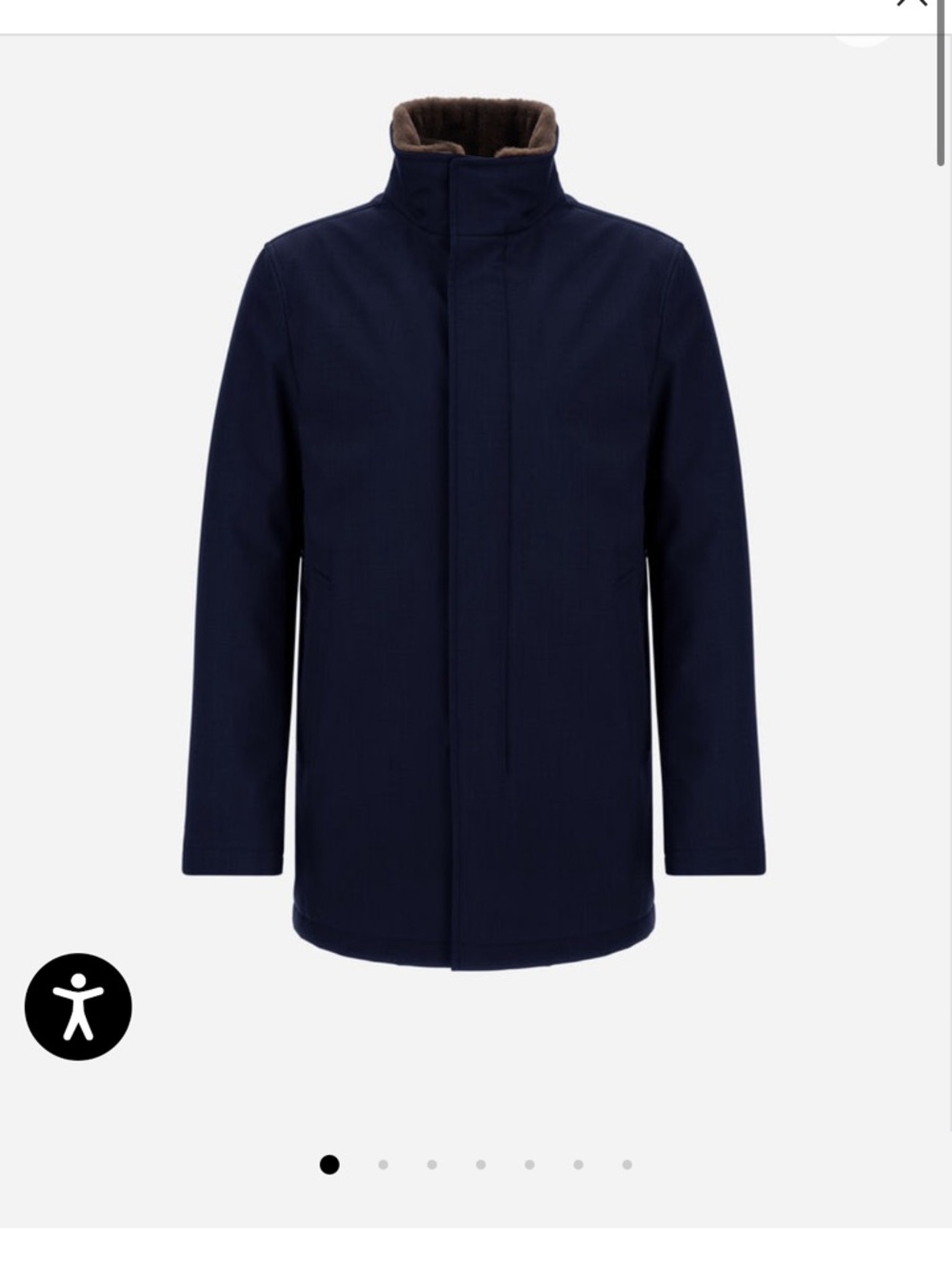 Herno Men’s Carcoat in Navy Wool